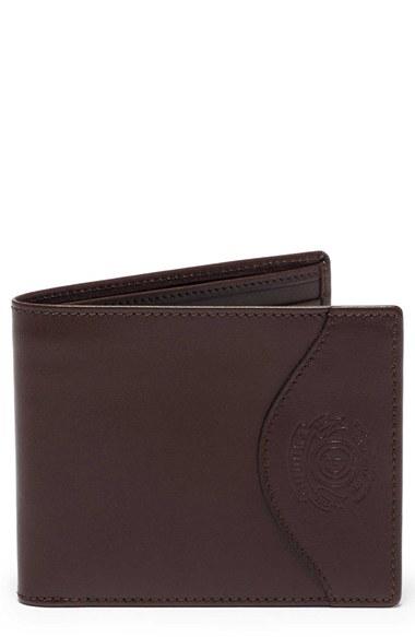 Men's Ghurka Leather Wallet With Id Case - Brown