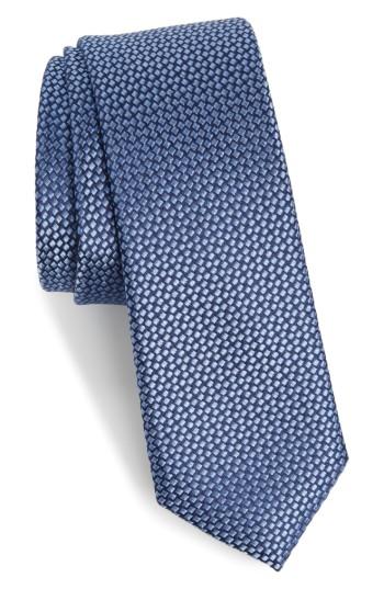 Men's Calibrate Talley Abstract Silk Tie, Size - Blue