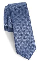 Men's Calibrate Talley Abstract Silk Tie, Size - Blue
