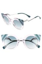 Women's Fendi 47mm Cat Eye Sunglasses - Pink