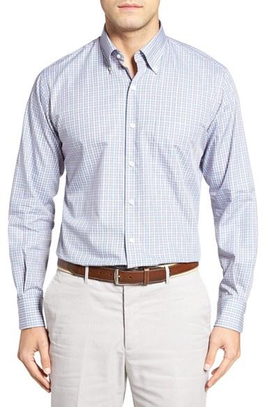 Men's Peter Millar Pacific Multi Check Fit Sport Shirt