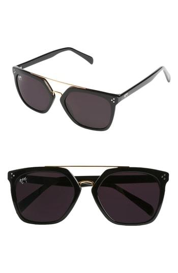 Women's Nem 55mm Sunglasses - Glossy Black
