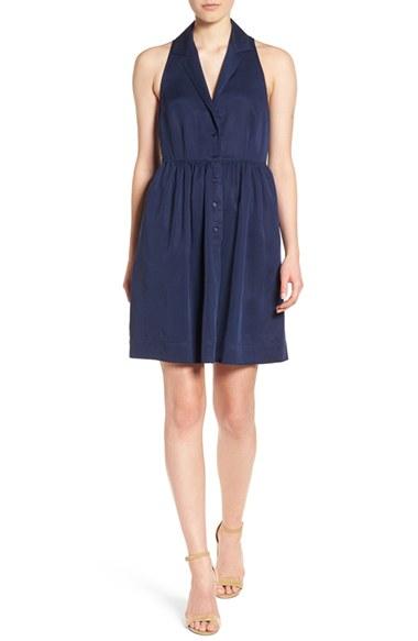Women's Catherine Catherine Malandrino 'elias' Racerback Shirtdress