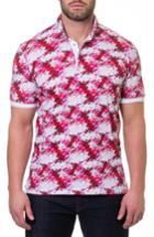Men's Maceoo Dexter Print Polo (xl) - Red