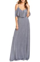 Women's Show Me Your Mumu Renee Ruffle Gown - Grey