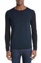 Men's Armani Collezioni Textured Front Cotton Sweater