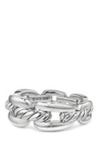 Women's David Yurman Wellesley Chain Link Ring With Diamonds