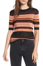 Women's Scotch & Soda Stripe Knit Top - Burgundy