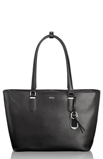 Tumi Stanton Nan Leather Tote - Black