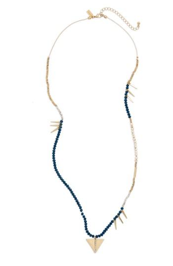 Women's Canvas Jewelry Beaded Spear Pendant Necklace