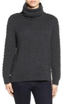 Women's Halogen Bubble Stitch Sweater, Size - Grey