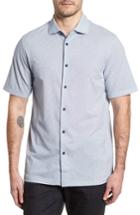 Men's Bugatchi Regular Fit Microprint Sport Shirt - Blue