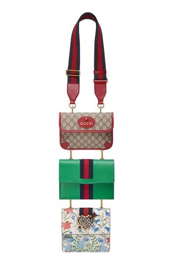 Gucci Totem Four-in-one Leather & Canvas Shoulder Bag -