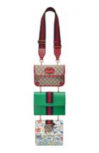 Gucci Totem Four-in-one Leather & Canvas Shoulder Bag -