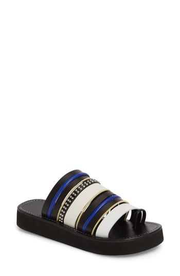 Women's 3.1 Phillip Lim Eva Strappy Toe Loop Sandal Us / 38eu - Black