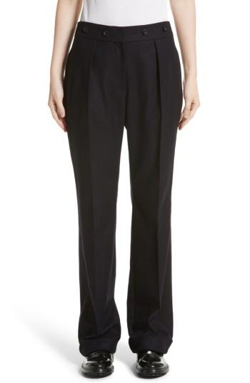 Women's Belstaff Maria Wool Blend Pants Us / 40 It - Blue