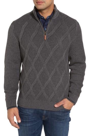 Men's Tommy Bahama Desert Diamond Quarter Zip Sweater