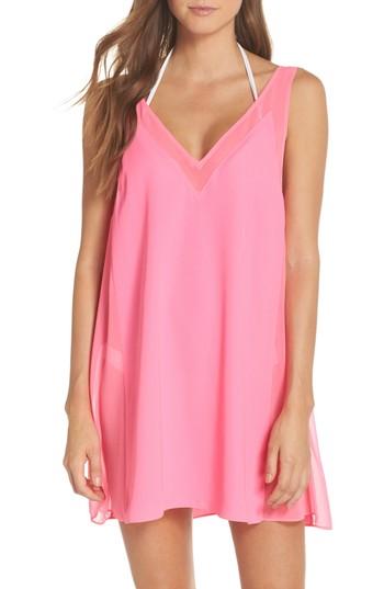 Women's Ted Baker London Mesh Panel Cover-up Dress