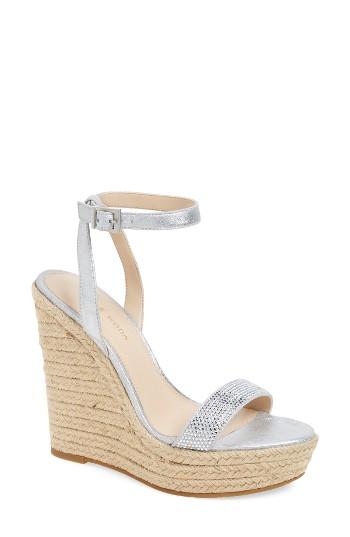 Women's Pelle Moda Only Embellished Platform Wedge M - Metallic