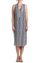 Women's Loyal Hana 'january' Print Maternity/nursing High/low Dress - Blue