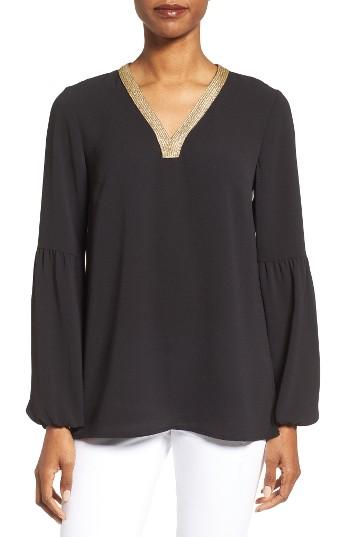 Women's Michael Michael Kors Metallic Trim Tunic