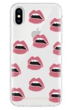 Rebecca Minkoff Glitter Lips Iphone X Case - Pink