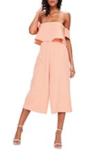 Women's Missguided Popover Off The Shoulder Jumpsuit