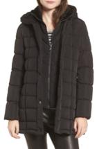Women's Calvin Klein Quilted Down Coat With Vest Inset