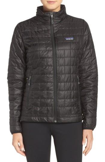 Women's Patagonia Nano Puff Water Resistant Jacket - Black