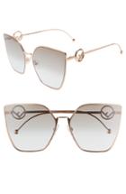 Women's Fendi F Is Fendi 63mm Oversized Sunglasses - Gold/ Copper