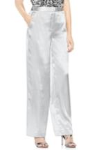 Petite Women's Vince Camuto Wide Leg Hammered Satin Pants P - Metallic