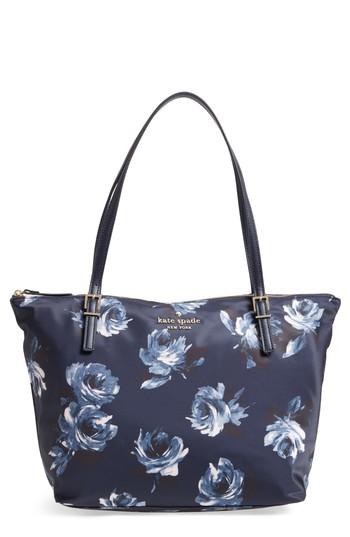 Kate Spade New York Watson Lane - Night Rose Maya Tote - Blue