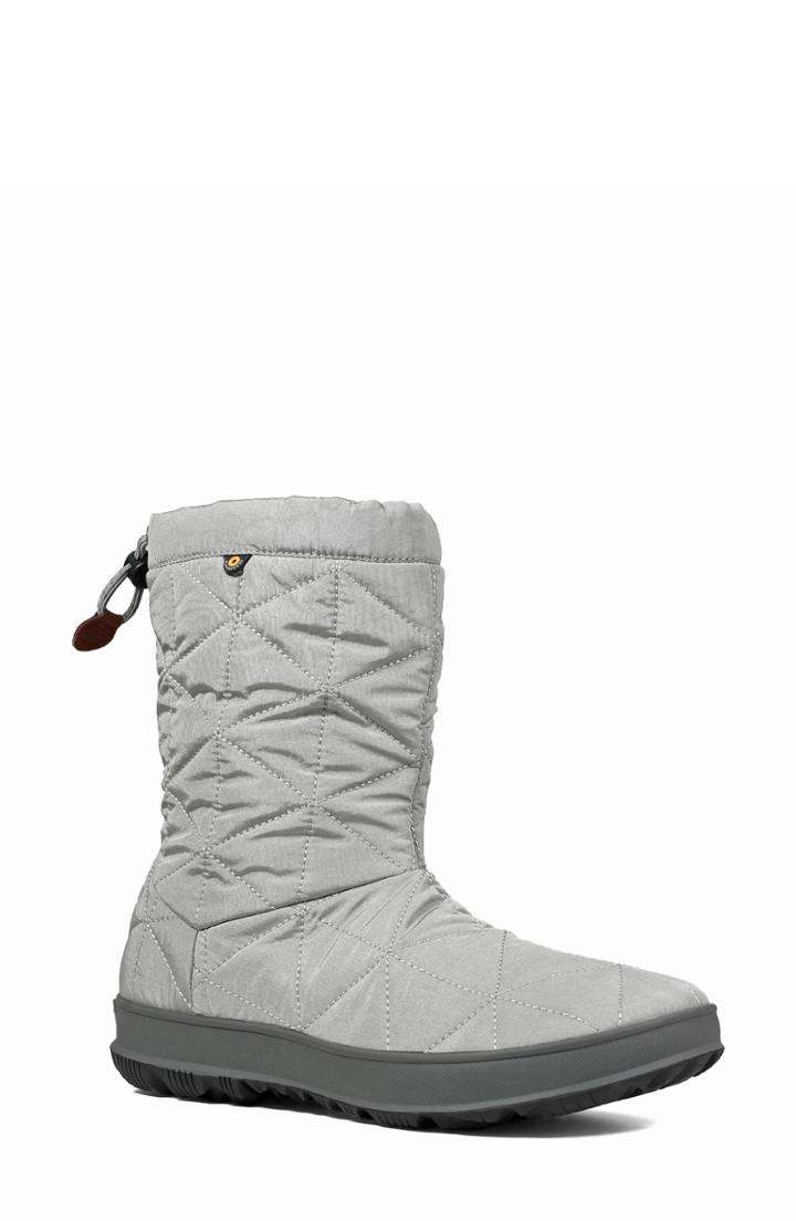 Women's Bogs Mid Snowday Waterproof Waterproof Bootie M - Grey