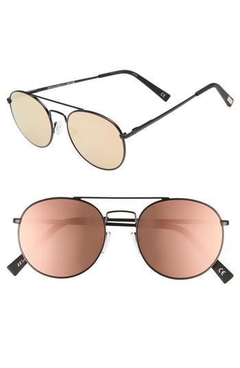 Women's Le Specs Revolution 53mm Aviator Sunglasses - Matte Black