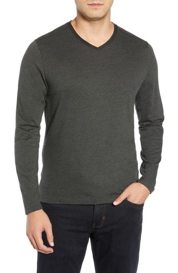 Men's Robert Barakett Flatrock Regular Fit V-neck T-shirt - Grey