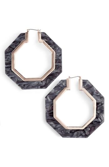 Women's Rebecca Minkoff Octagon Hoop Earrings