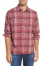 Men's Grayers Milbrook Modern Fit Lux Flannel Sport Shirt - Red
