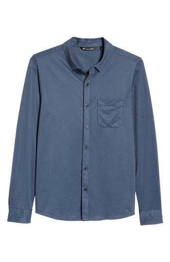 Men's Travis Mathew Couig Gingham Sport Shirt, Size - Blue