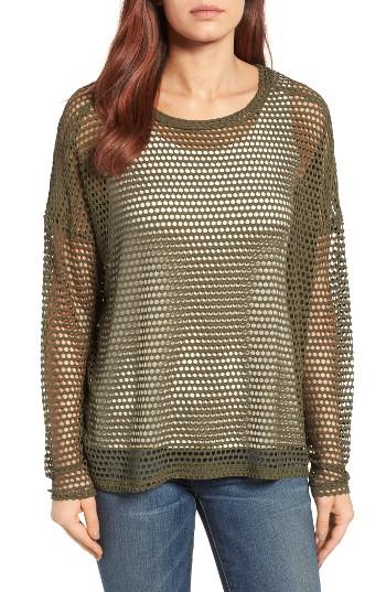 Women's Bobeau Mesh Top - Green
