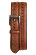 Men's 1901 Perforated Roller Buckle Leather Belt
