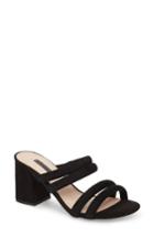 Women's Topshop Nicky Four Strap Mule .5us / 36eu - Black
