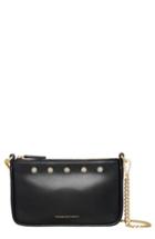 Freida Rothman Mini Mercer Leather Shoulder Bag - Black