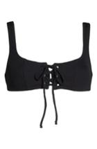Women's Solid & Striped Isabella Bikini Top - Black
