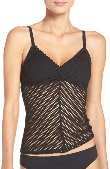 Women's Robin Piccone Crochet Tankini Top