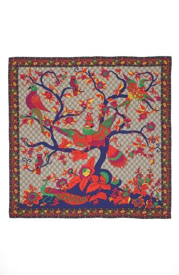 Women's Gucci Jubilee Square Silk Scarf