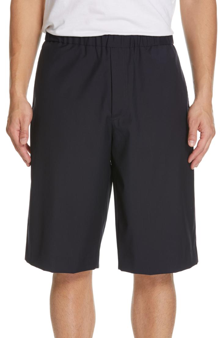 Men's Deveaux Tropical Wool Shorts - Blue