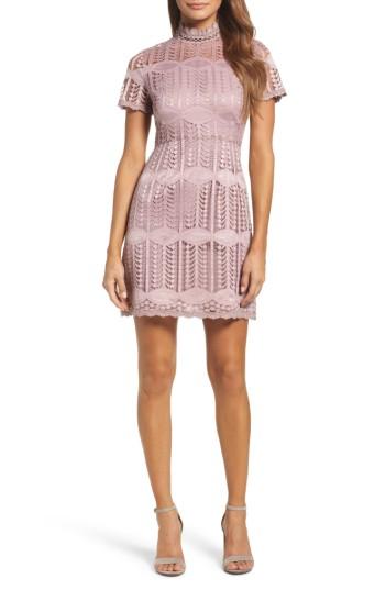 Women's Nsr Mock Neck Lace Dress