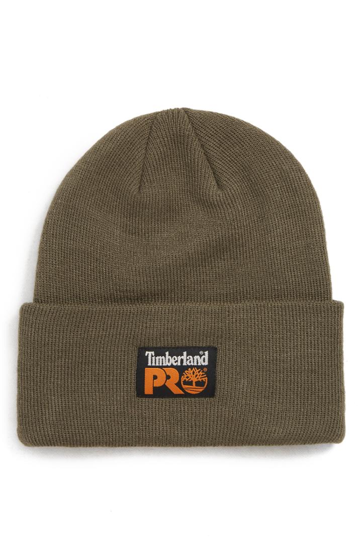 Men's Timberland Pro Logo Patch Beanie - Green
