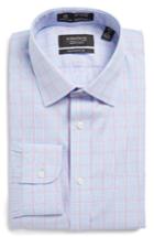 Men's Nordstrom Men's Shop Smartcare(tm) Traditional Fit Plaid Dress Shirt .5 34 - Pink