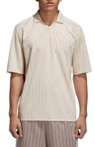 Men's Adidas Football Jersey Polo - Beige